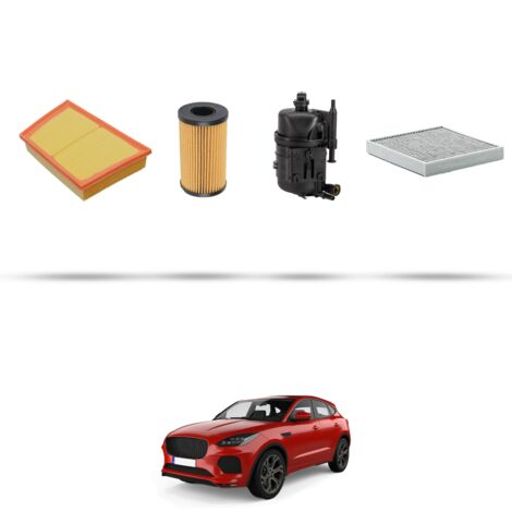 Kit tagliando 4 filtri compatibile con Jaguar E-Pace (X540) 2.0 diesel 132kw dal 2017