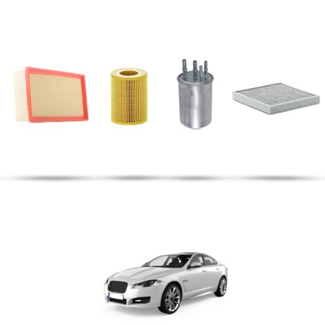 Kit tagliando 4 filtri compatibile con Jaguar XF (250) 3.0 S Diesel V6 202kw dal 2009