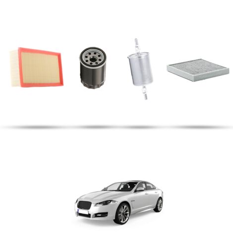 Kit tagliando 4 filtri compatibile con Jaguar XF (250) 3.0 V6 175kw dal 2008