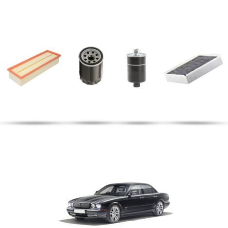 Kit tagliando 4 filtri compatibile con Jaguar XJ (X350) 3.6 v8 190kw dal 2003