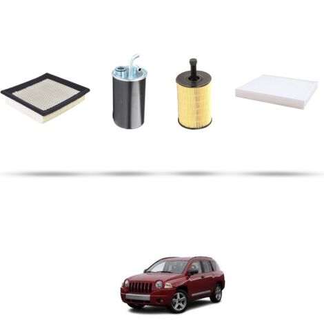 Kit tagliando 4 filtri compatibile con Jeep Compass 2.0 CDR 103kw dal 2006