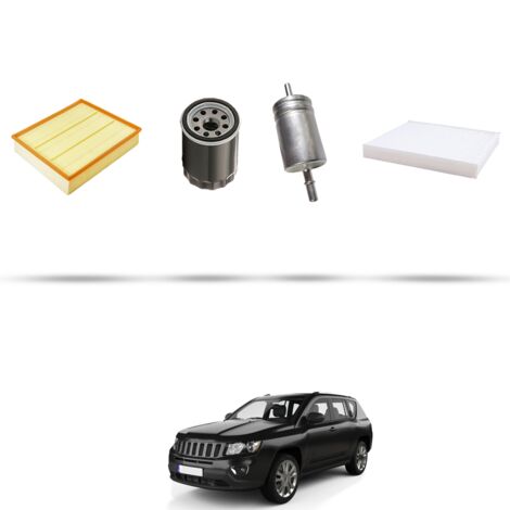 Kit tagliando 4 filtri compatibile con Jeep Compass II (MP) 1.4 Multiair 125kw dal 2017