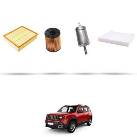 Kit tagliando 4 filtri compatibile con Jeep Renegade (BU) 1.4 Multiair 125kw dal 2014