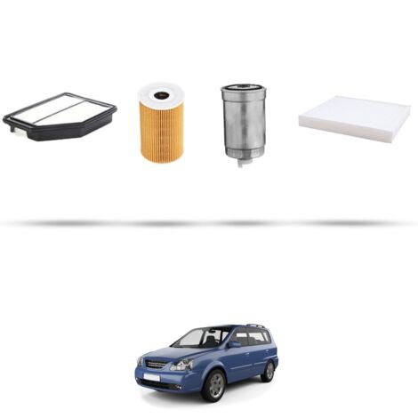 Kit tagliando 4 filtri compatibile con Kia Carens III 1.6 CRDi 94kw dal 2010