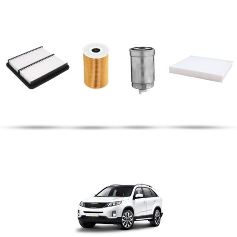 Kit tagliando 4 filtri compatibile con Kia Sorento II (XM) 2.0 CRDi 110kw dal 2010