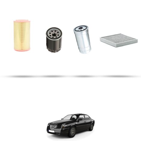 Kit tagliando 4 filtri compatibile con Lancia Thesis 2.4 JTD 110kw dal 2002