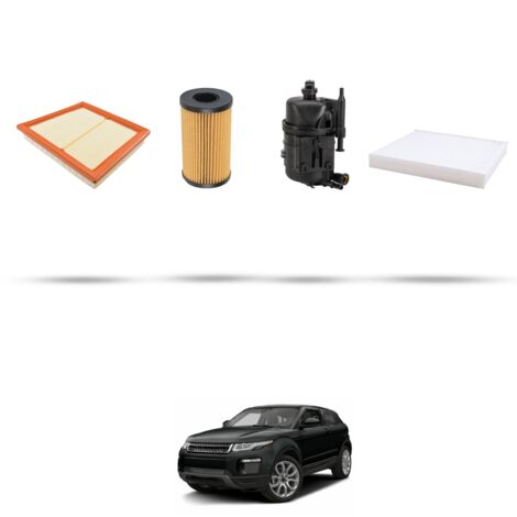 Kit tagliando 4 filtri compatibile con Land Rover Evoque (L538) 2.0 d 177kw dal 2016