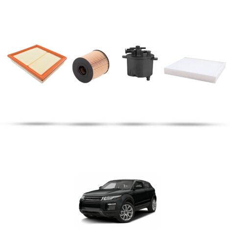 Kit tagliando 4 filtri compatibile con Land Rover Evoque (L538) 2.2 Sd4 140kw dal 2011