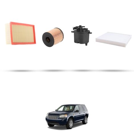 Kit tagliando 4 filtri compatibile con Land Rover Freelander II (L359) 2.2 TD4 112kw dal 2006