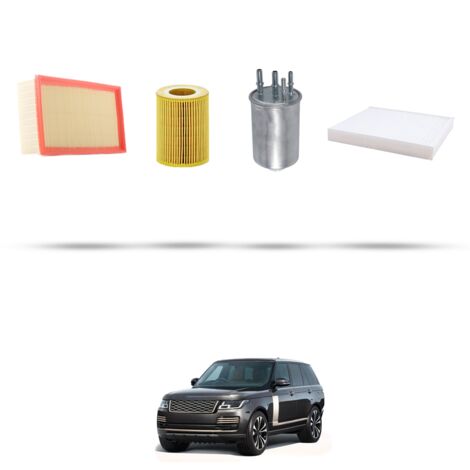 Kit tagliando 4 filtri compatibile con Land Rover IV (L405) 3.0 SDv6 250kw dal 2013