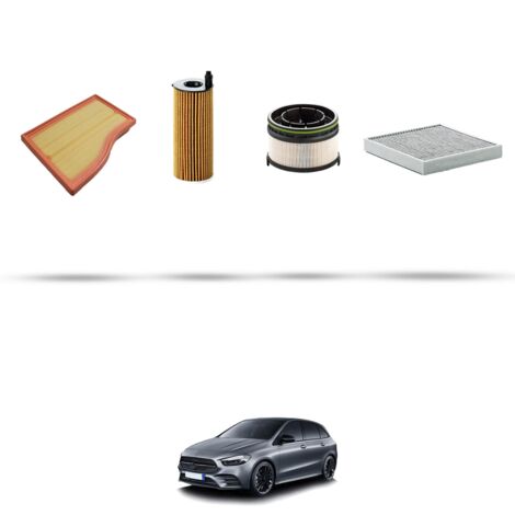 Kit tagliando 4 filtri compatibile con Mercedes Classe B (W247) 220 d 140kw dal 2018