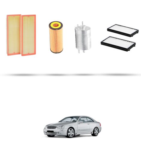 Kit tagliando 4 filtri compatibile con Mercedes Classe C (W203,C203,S203) 55 AMG 270kw Dal 2004