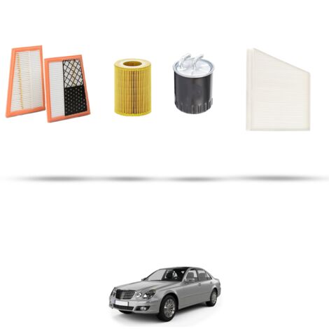 Kit tagliando 4 filtri compatibile con Mercedes Classe E (w211,S211) E320 bluetec 165kw dal 2007