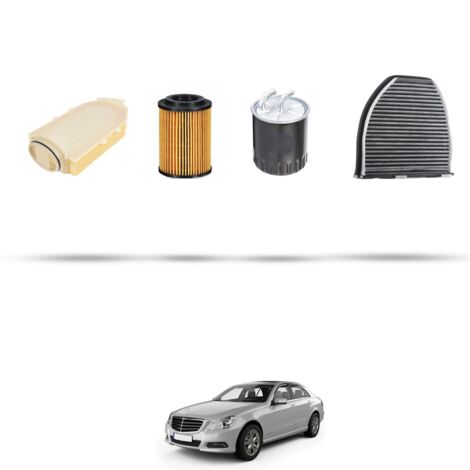 Kit tagliando 4 filtri compatibile con Mercedes Classe E (w212) 300cdi Bluetec 150kw dal 2011