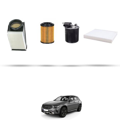 Kit tagliando 4 filtri compatibile con Mercedes Classe GLC (X253,C253) 220d 125kw dal 2015