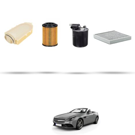 Kit tagliando 4 filtri compatibile con Mercedes Classe SLC (R172) 250 d 150kw Dal 2016
