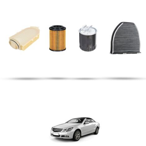 Kit tagliando 4 filtri compatibile con Mercedes E Coupe Cabrio (A207,C207) 220 CDI 125kw dal 2010