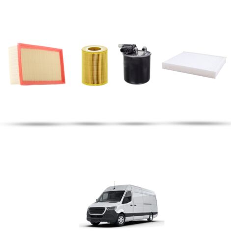 Kit tagliando 4 filtri compatibile con Mercedes Sprinter III (907,910) 311 CDI 84kw dal 2018
