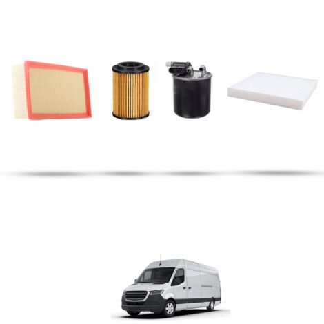 Kit tagliando 4 filtri compatibile con Mercedes Sprinter III (907,910) 314 CDI 105kw dal 2018