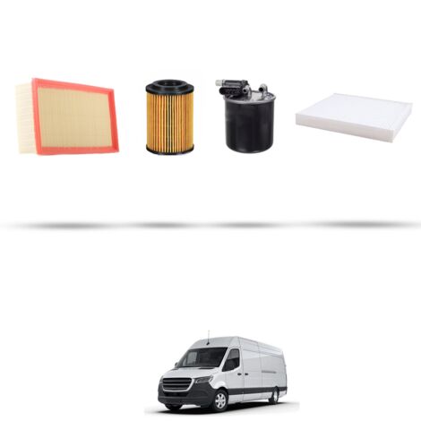 Kit tagliando 4 filtri compatibile con Mercedes Sprinter III (907,910) 416 CDI 120kw dal 2018