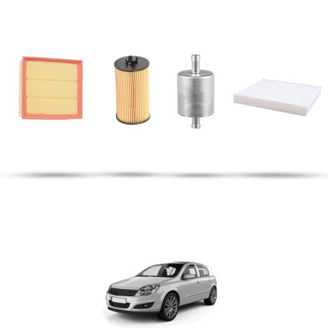Kit tagliando 4 filtri compatibile con Opel Astra H ,GTC,SW 1.4 16v EcoFlex 66kw Dal 2010