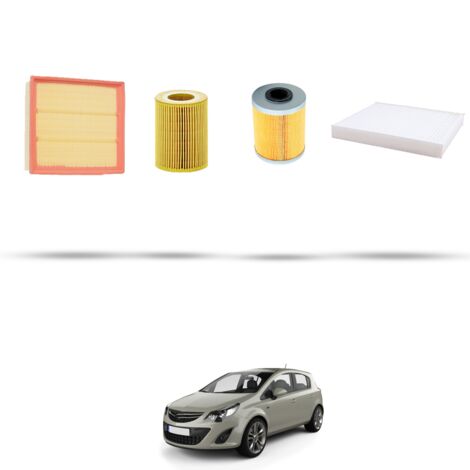 Kit tagliando 4 filtri compatibile con Opel Corsa D 1.7 CDTI 92 kw Dal 2006