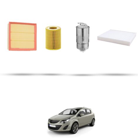 Kit tagliando 4 filtri compatibile con Opel Corsa D 1.7 CDTI 96 kw Dal 2006