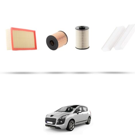 Kit tagliando 4 filtri compatibile con Peugeot 3008 2.0 HDI 110kw dal 2009