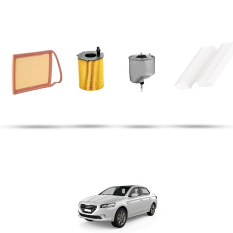 Kit tagliando 4 filtri compatibile con Peugeot 301 1.6 BlueHDI 68kw dal 2013