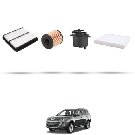 Kit tagliando 4 filtri compatibile con Peugeot 4007 2.2 HDI 115kw dal 2007
