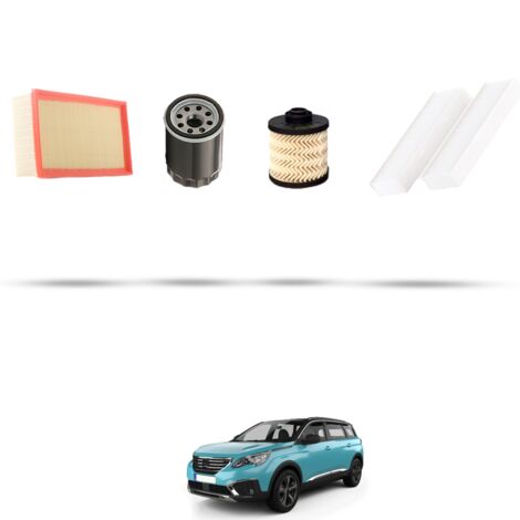 Kit tagliando 4 filtri compatibile con Peugeot 5008 II (P87) 2.0 BlueHDI 110kw dal 2017