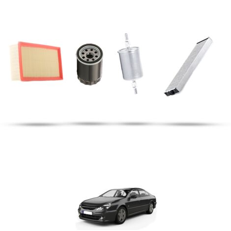 Kit tagliando 4 filtri compatibile con Peugeot 607 3.0 V6 152kw dal 2000