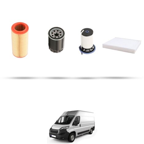 Kit tagliando 4 filtri compatibile con Peugeot Boxer III 2.0 BlueHDI 96kw dal 2015