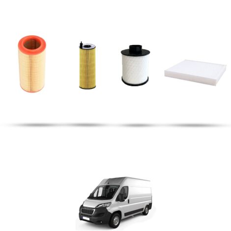 Kit tagliando 4 filtri compatibile con Peugeot Boxer III 2.2 HDI 88kw dal 2006