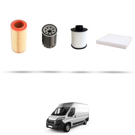 Kit tagliando 4 filtri compatibile con Peugeot Boxer III 3.0 HDI 115kw dal 2006
