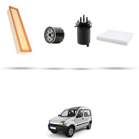 Kit tagliando 4 filtri compatibile con Renault Kangoo 1.5 dci 50kw dal 2005