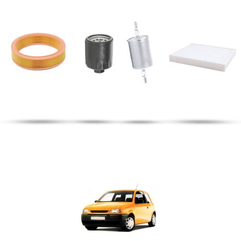 Kit tagliando 4 filtri compatibile con Seat Arosa 1.4 44kw Dal 1997
