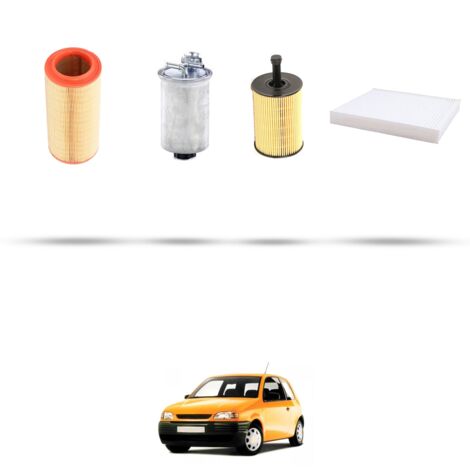 Kit tagliando 4 filtri compatibile con Seat Arosa 1.4 TDI 55Kw Dal 1999