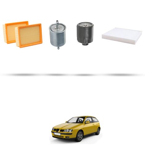 Kit tagliando 4 filtri compatibile con Seat Ibiza II 1.0 37kw Dal 1999