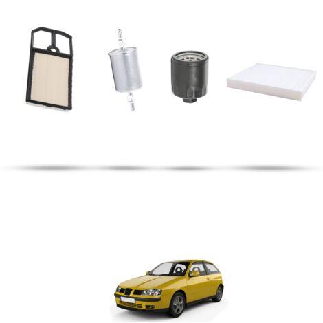 Kit tagliando 4 filtri compatibile con Seat Ibiza II 1.4 16v 74kw Dal 1999