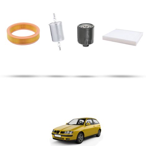 Kit tagliando 4 filtri compatibile con Seat Ibiza II 1.6 55kw Dal 1999