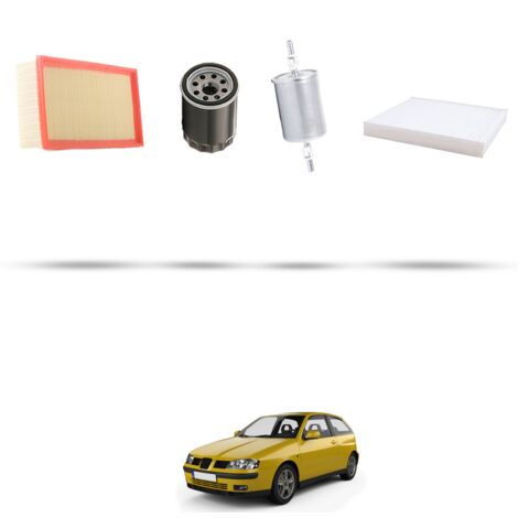 Kit tagliando 4 filtri compatibile con Seat Ibiza II 1.8 Turbo 20v 115kw Dal 1999
