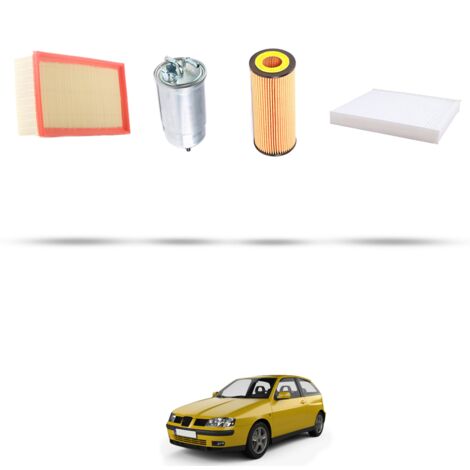 Kit tagliando 4 filtri compatibile con Seat Ibiza II 1.9 SDI 50kw Dal 1999