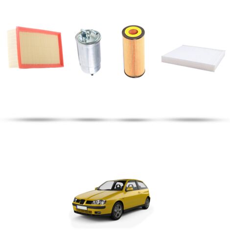 Kit tagliando 4 filtri compatibile con Seat Ibiza II 1.9 TDI 81KW Dal 1999