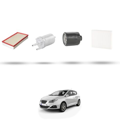 Kit tagliando 4 filtri compatibile con Seat Ibiza III 1.4 16v 55kw dal 2002 al 2009