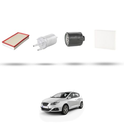 Kit tagliando 4 filtri compatibile con Seat Ibiza III 1.4 16v 74kw dal 2002 al 2009