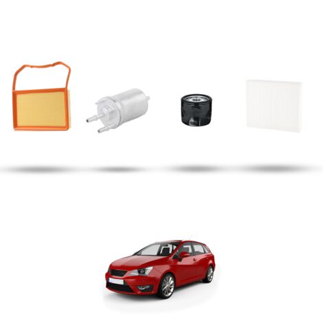 Kit tagliando 4 filtri compatibile con Seat Ibiza IV 1.0 55kw dal 2015