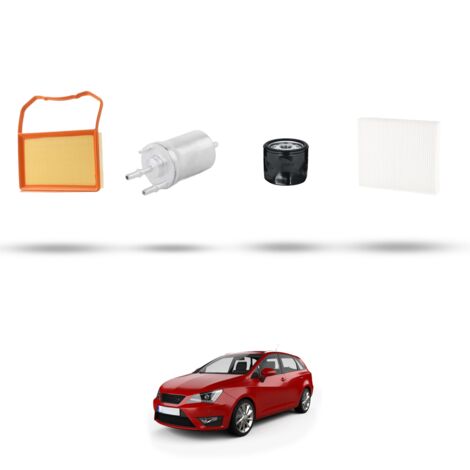 Kit tagliando 4 filtri compatibile con Seat Ibiza IV 1.0 TFSI 70kw dal 2015