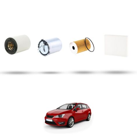 Kit tagliando 4 filtri compatibile con Seat Ibiza IV 1.2 TDI 55kw dal 2010