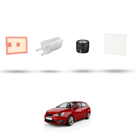 Kit tagliando 4 filtri compatibile con Seat Ibiza IV 1.2 TSI 81kw dal 2015
